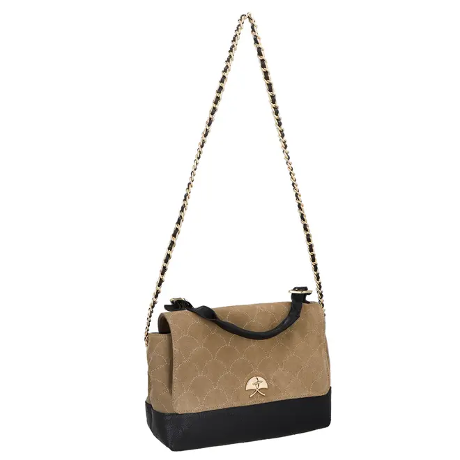 BOLSA MÉDIA LUIZA BARCELOS BEGE