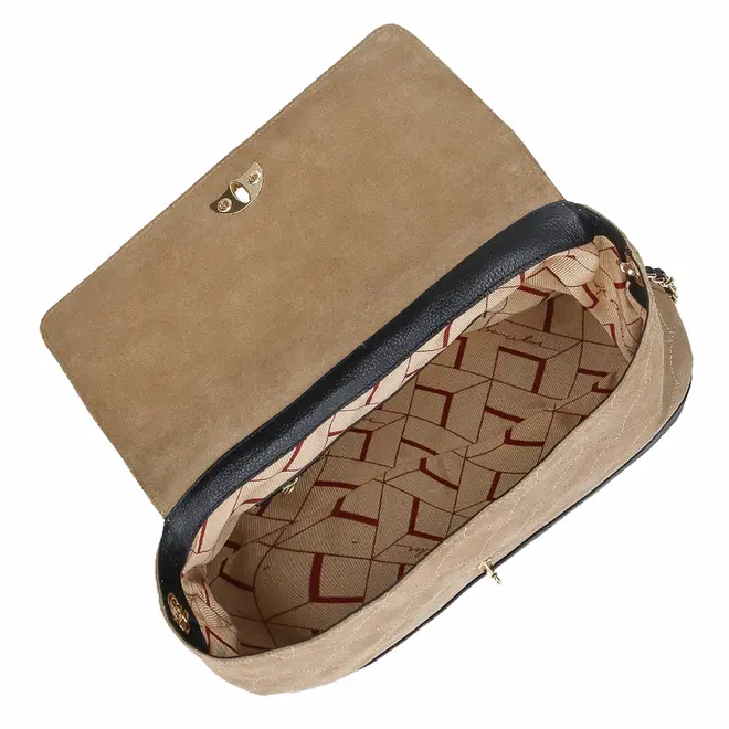 BOLSA MÉDIA LUIZA BARCELOS BEGE