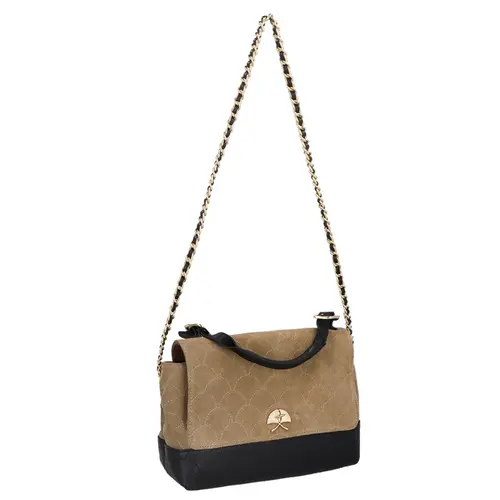 BOLSA MÉDIA LUIZA BARCELOS BEGE