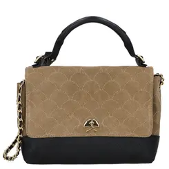 BOLSA MÉDIA LUIZA BARCELOS BEGE