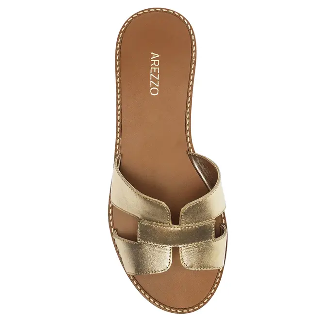 SANDÁLIA RASTEIRA AREZZO DOURADO