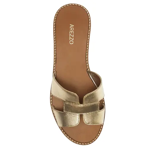 SANDÁLIA RASTEIRA AREZZO DOURADO