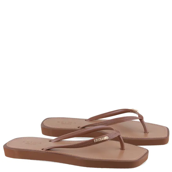 CHINELO BRIZZA SQUARE AREZZO MARROM