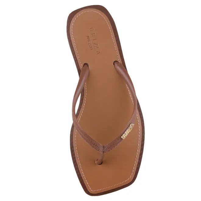 CHINELO BRIZZA SQUARE AREZZO MARROM