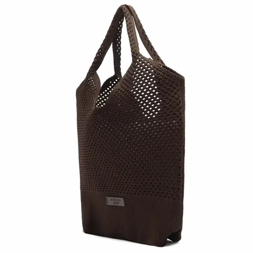 BOLSA GRANDE SHOPPING KNIT BRIZZA AREZZO MARROM