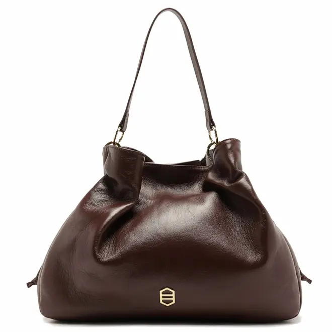 BOLSA HOBO GRANDE AREZZO MARROM