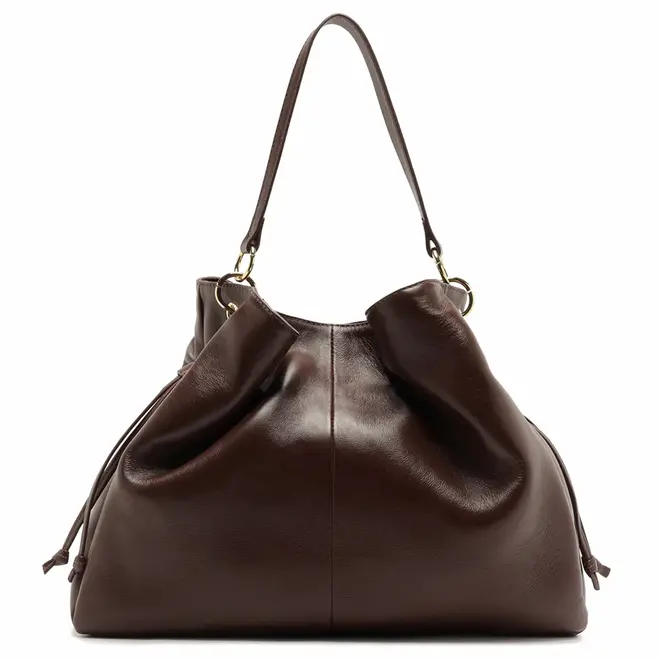 BOLSA HOBO GRANDE AREZZO MARROM