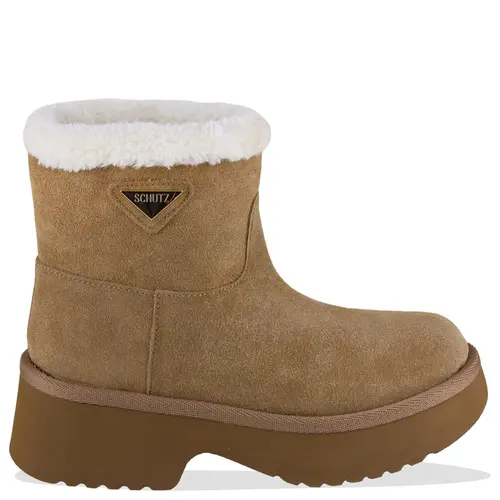 BOTA SALTO BAIXO IVY SCHUTZ MARROM