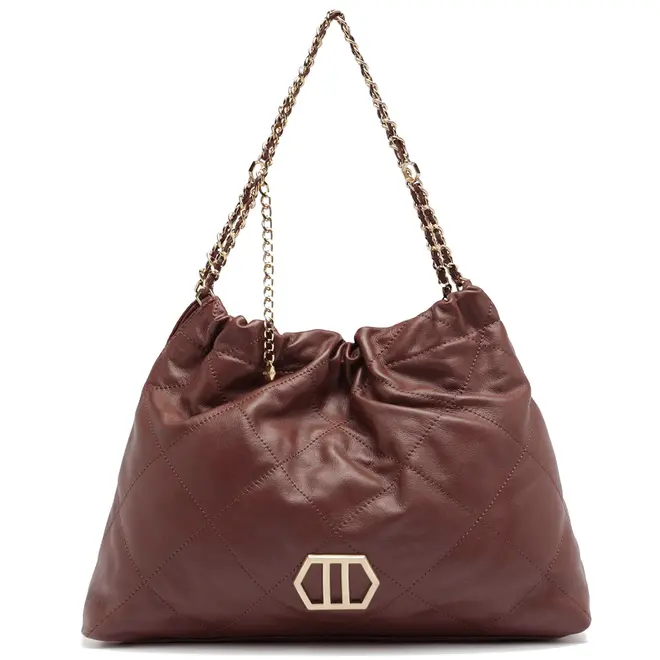 BOLSA HOBO GRANDE AREZZO MARROM