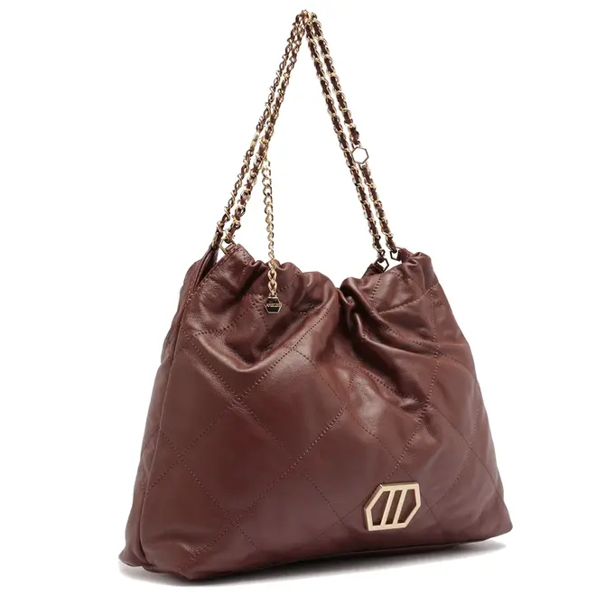BOLSA HOBO GRANDE AREZZO MARROM