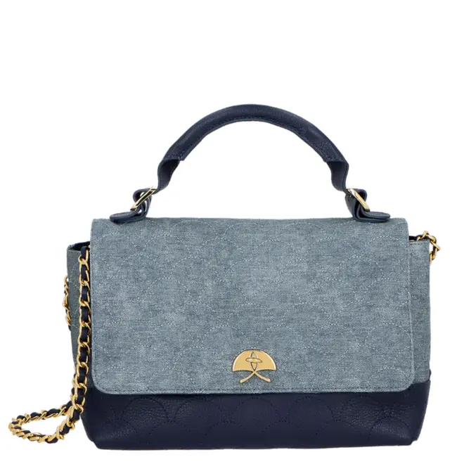 BOLSA MÉDIA JEANS LUIZA BARCELOS AZUL