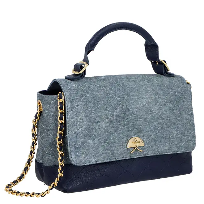 BOLSA MÉDIA JEANS LUIZA BARCELOS AZUL