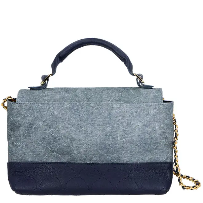 BOLSA MÉDIA JEANS LUIZA BARCELOS AZUL