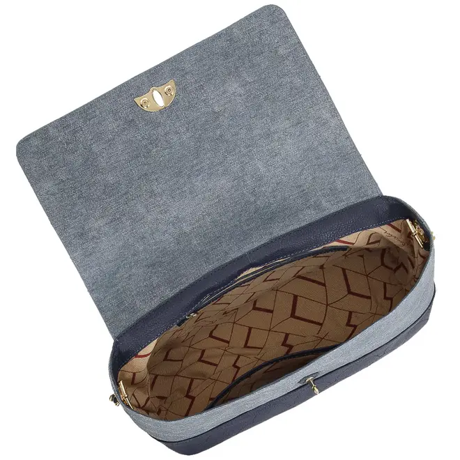 BOLSA MÉDIA JEANS LUIZA BARCELOS AZUL