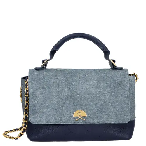 BOLSA MÉDIA JEANS LUIZA BARCELOS AZUL