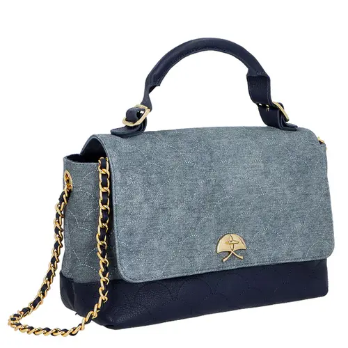 BOLSA MÉDIA JEANS LUIZA BARCELOS AZUL