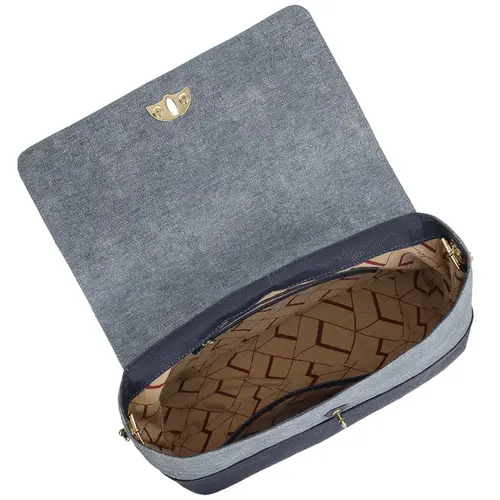 BOLSA MÉDIA JEANS LUIZA BARCELOS AZUL