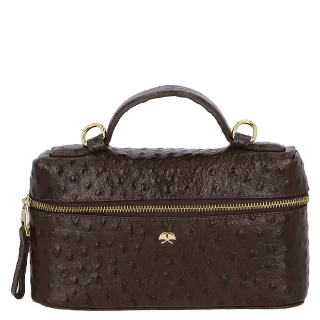 BOLSA PEQUENA VANITY LUIZA BARCELOS MARROM