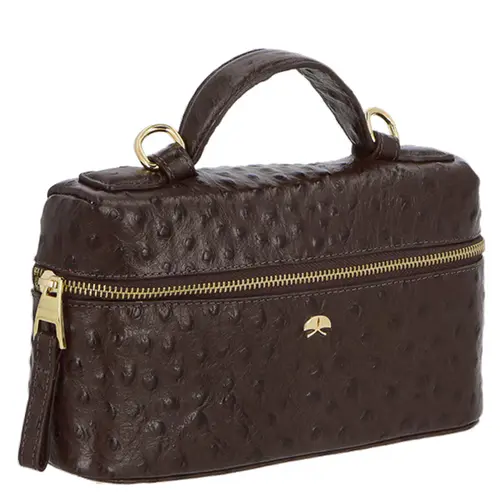 BOLSA PEQUENA VANITY LUIZA BARCELOS MARROM