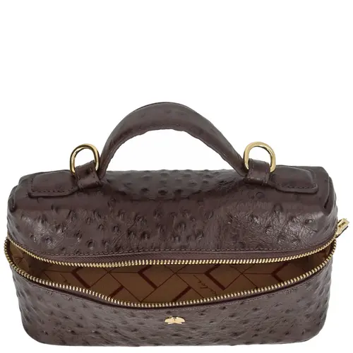 BOLSA PEQUENA VANITY LUIZA BARCELOS MARROM