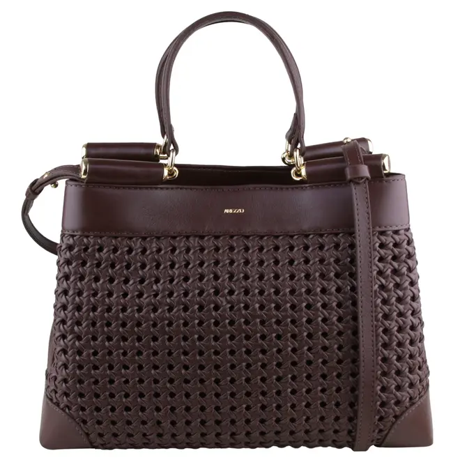 BOLSA MÉDIA TOTE TRESSÊ AREZZO MARROM