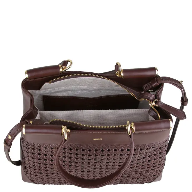 BOLSA MÉDIA TOTE TRESSÊ AREZZO MARROM