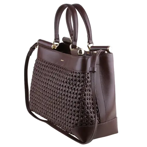 BOLSA MÉDIA TOTE TRESSÊ AREZZO MARROM