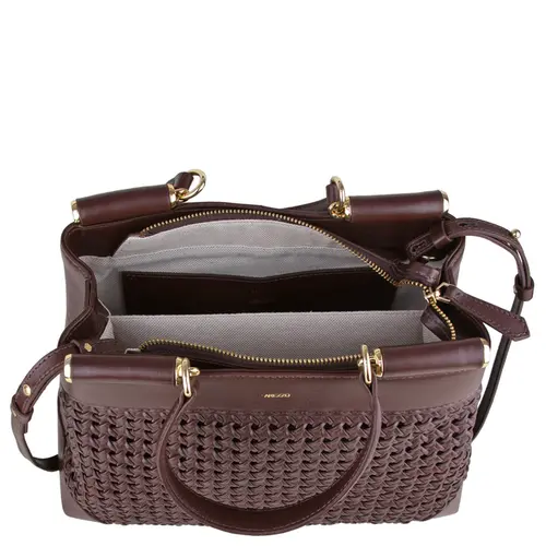 BOLSA MÉDIA TOTE TRESSÊ AREZZO MARROM