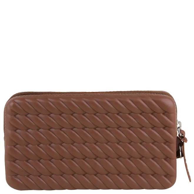 CLUTCH BRIZZA AREZZO MARROM