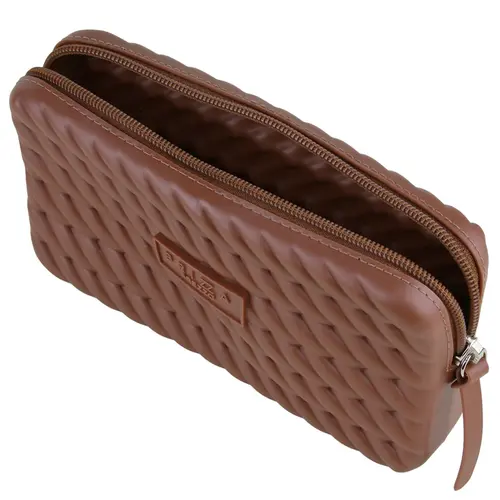 CLUTCH BRIZZA AREZZO MARROM