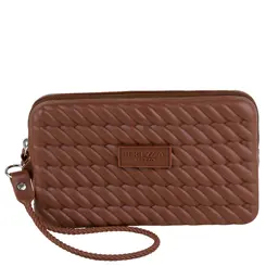 CLUTCH BRIZZA AREZZO MARROM