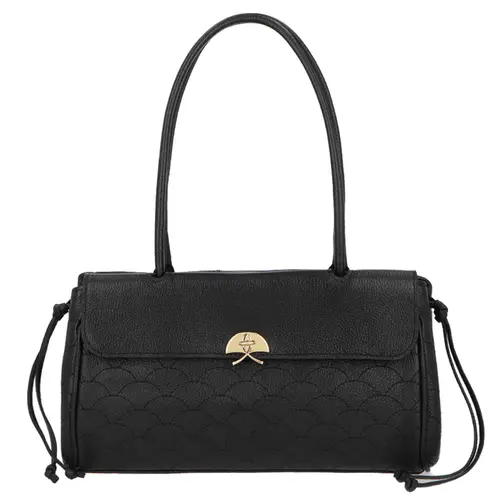 BOLSA MÉDIA LUIZA BARCELOS PRETO