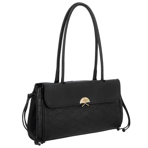 BOLSA MÉDIA LUIZA BARCELOS PRETO