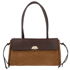 BOLSA MÉDIA LUIZA BARCELOS CARAMELO