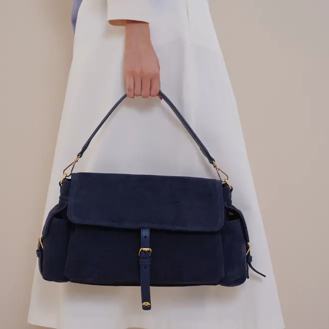 BOLSA GRANDE UTILITÁRIA LUIZA BARCELOS AZUL