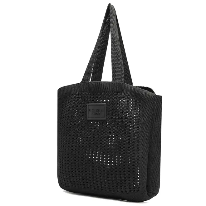 BOLSA GRANDE SHOPPING CROCHÊ BRIZZA AREZZO  PRETO