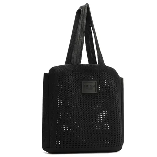 BOLSA GRANDE SHOPPING CROCHÊ BRIZZA AREZZO  PRETO