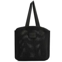 BOLSA GRANDE SHOPPING CROCHÊ BRIZZA AREZZO  PRETO
