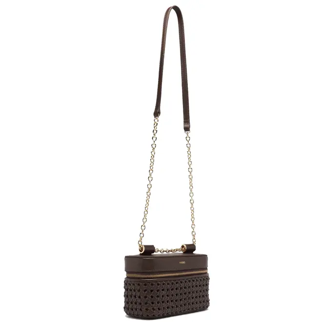 BOLSA PEQUENA TRESSE AREZZO MARROM