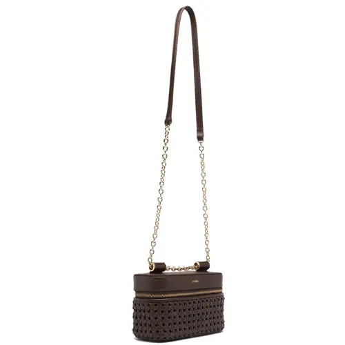BOLSA PEQUENA TRESSE AREZZO MARROM
