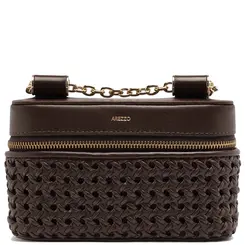 BOLSA PEQUENA TRESSE AREZZO MARROM