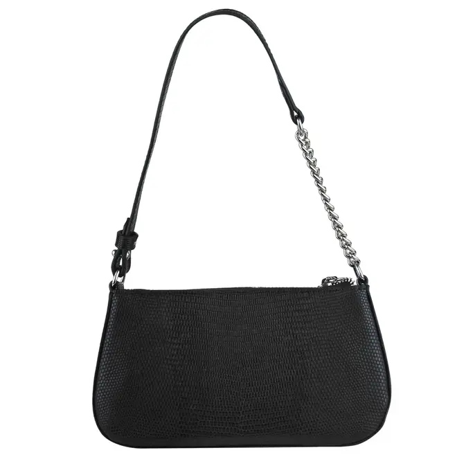 BOLSA PEQUENA CROCO TINA SCHUTZ PRETO
