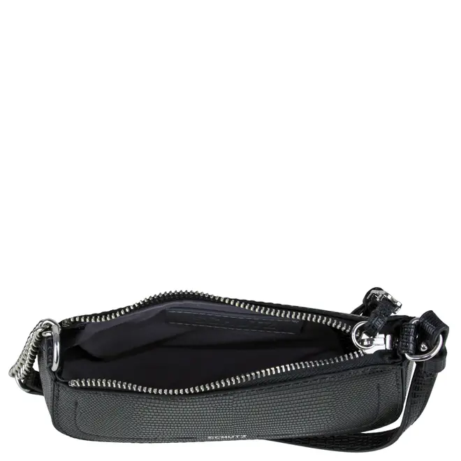BOLSA PEQUENA CROCO TINA SCHUTZ PRETO