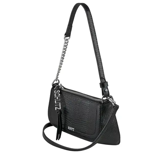 BOLSA PEQUENA CROCO TINA SCHUTZ PRETO