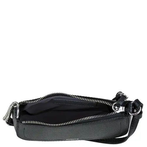 BOLSA PEQUENA CROCO TINA SCHUTZ PRETO