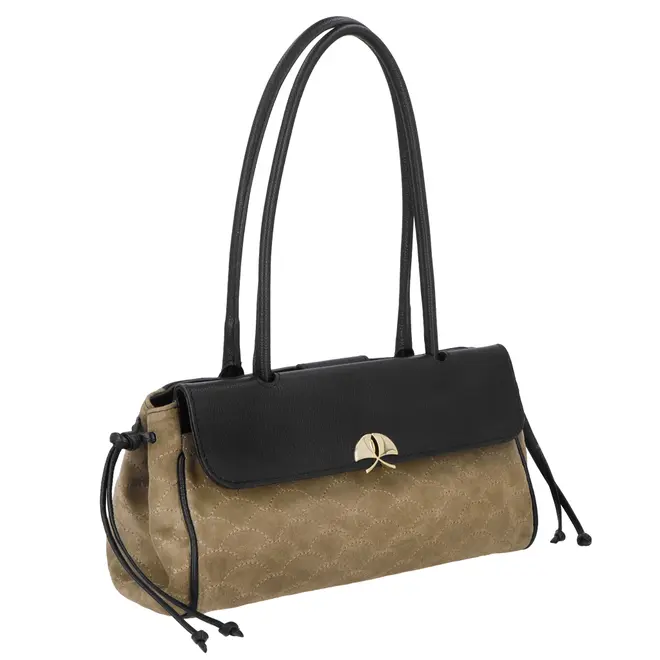 BOLSA MÉDIA LUIZA BARCELOS BEGE
