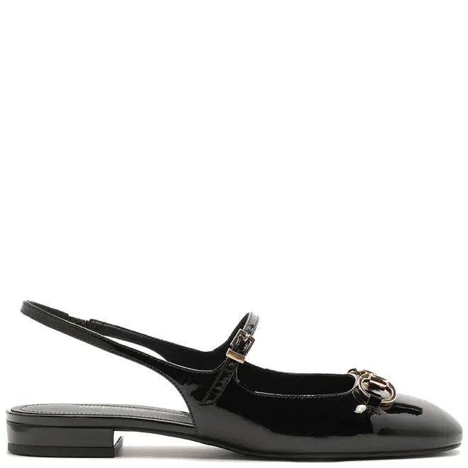 SAPATILHA BONECA SLINGBACK AREZZO PRETO