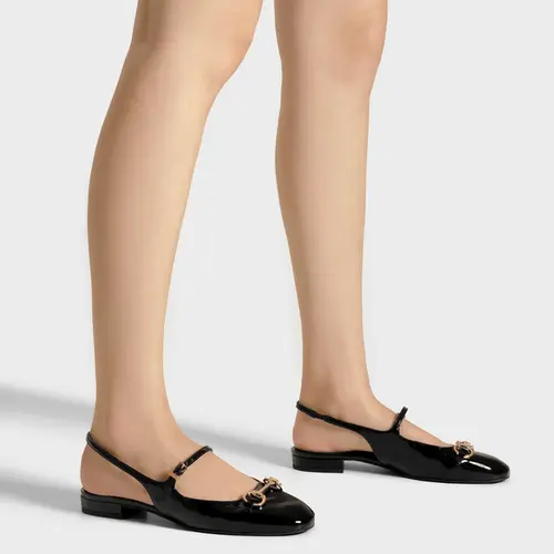 SAPATILHA BONECA SLINGBACK AREZZO PRETO