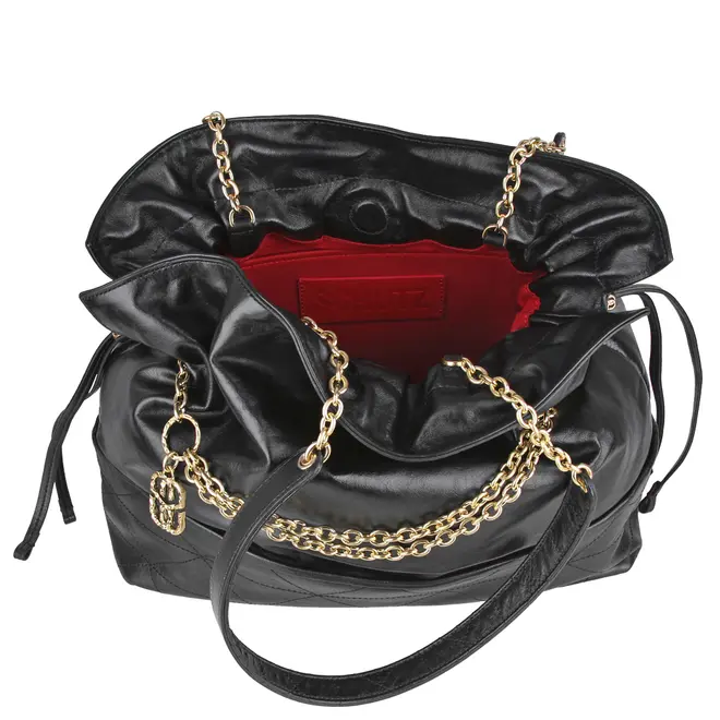 BOLSA MÉDIA SHOPPING SAMMY SCHUTZ PRETO