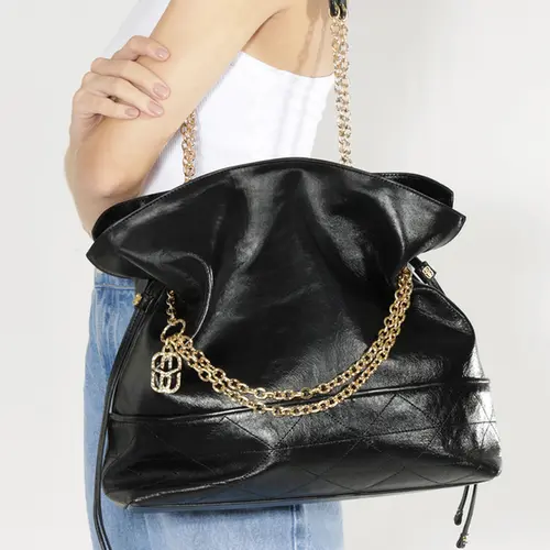 BOLSA MÉDIA SHOPPING SAMMY SCHUTZ PRETO